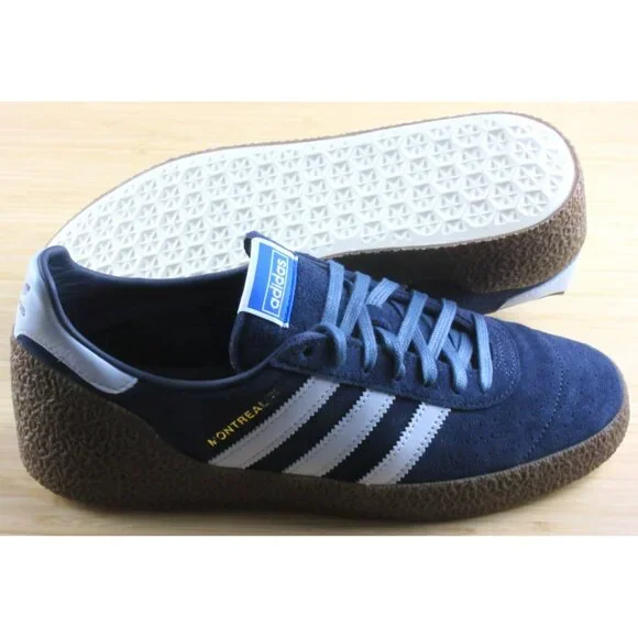 Adidas Men's Montreal 76 Suede Sneakers Navy Blue Gum Sizes NIB JR8372 - Picture 2 of 6